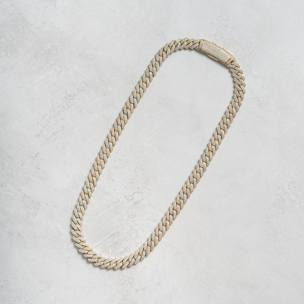 12mm Prong Cuban Chain Gold