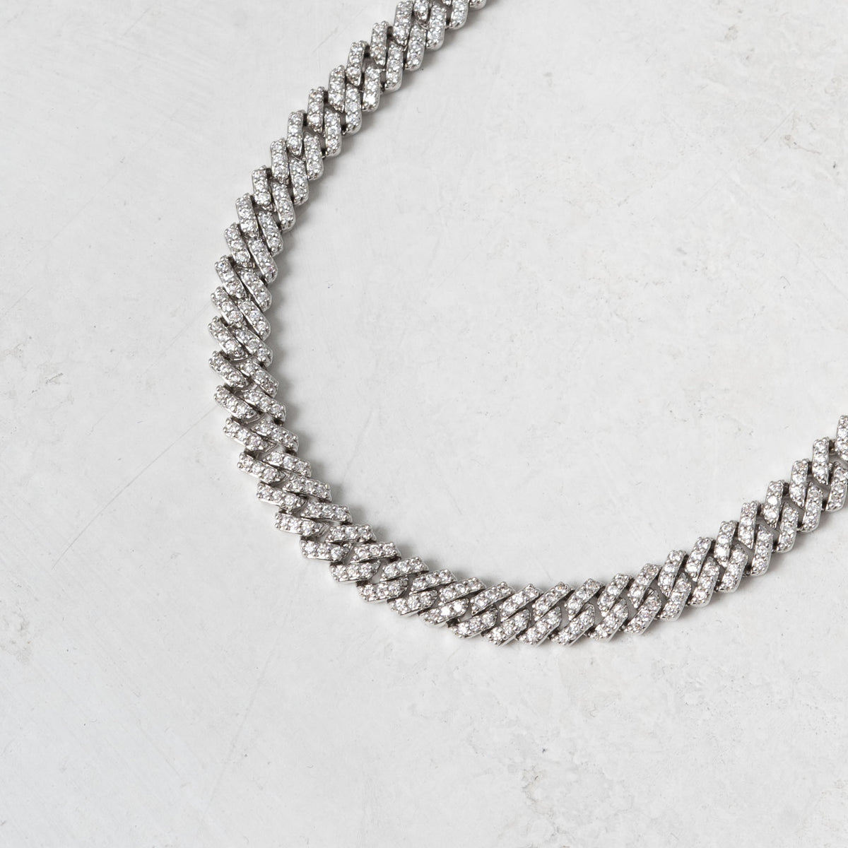 5mm Moissanite Prong Cuban Chain
