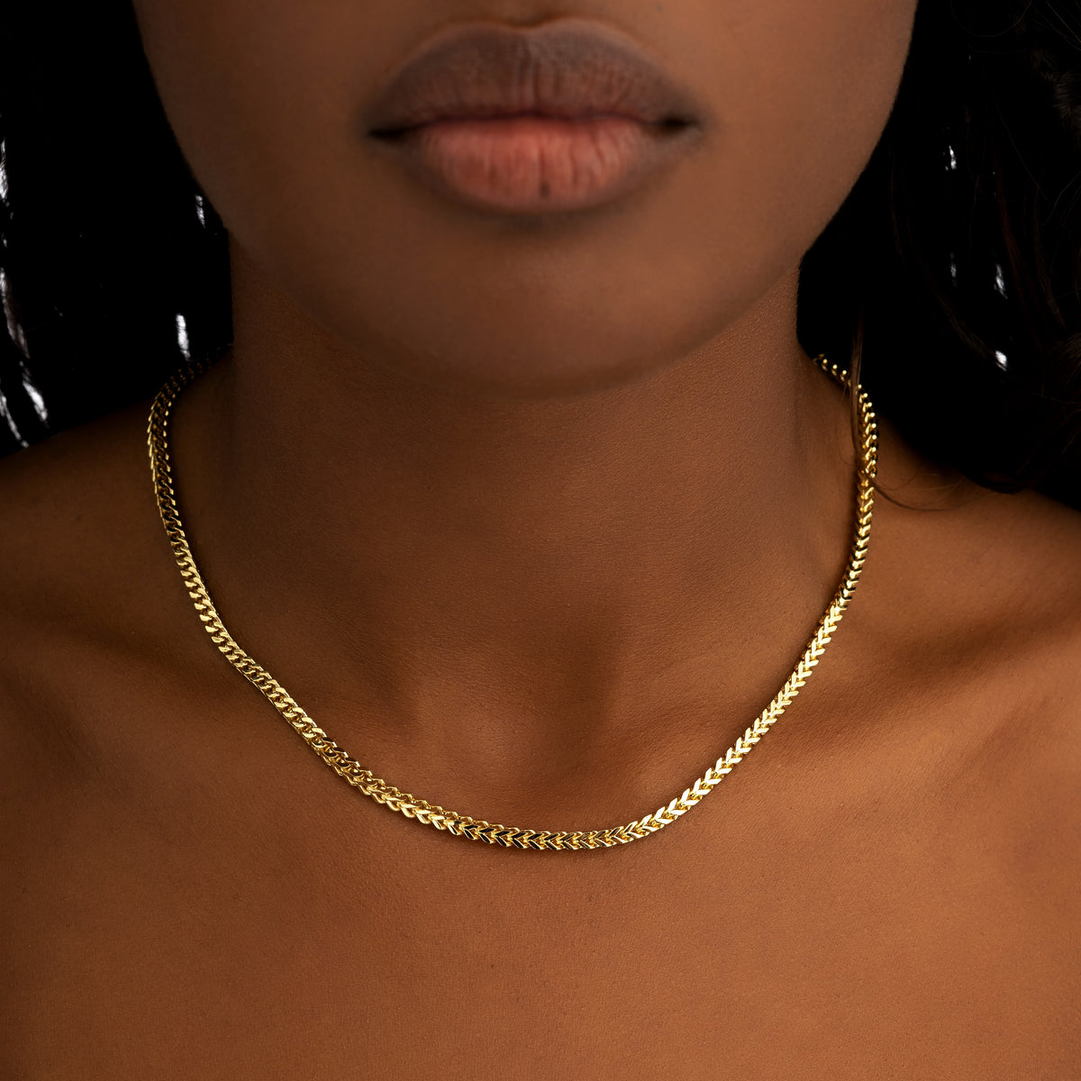 3mm Franco Chain 18k Gold