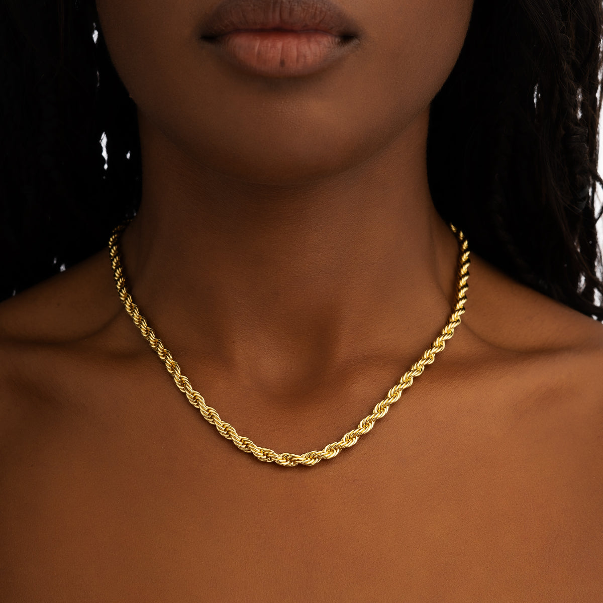 5mm Rope Chain 18k Gold