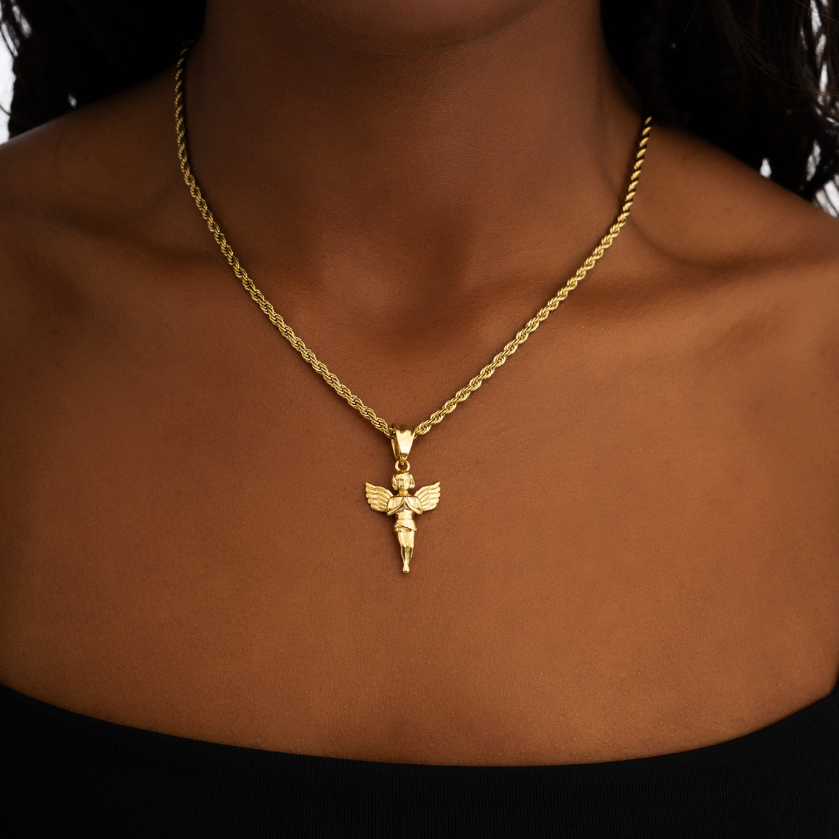 Baby Angel Pendant 18k Gold