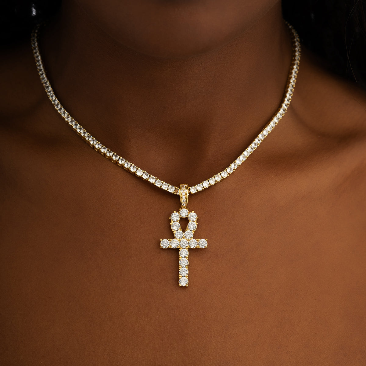 Ankh Key Pendant 18k Gold