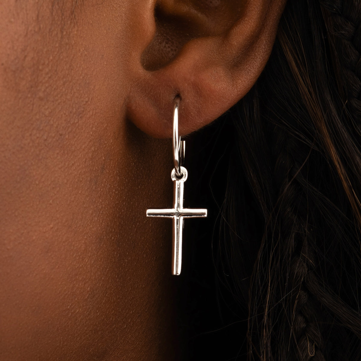 Cross Earrings S925