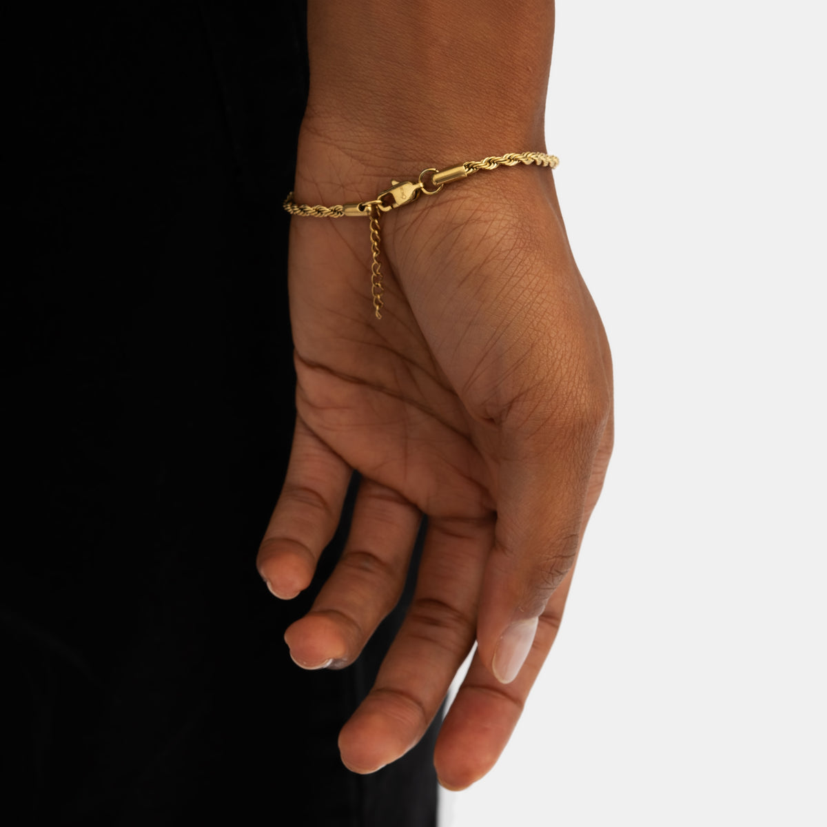 3mm Rope Bracelet 18k Gold