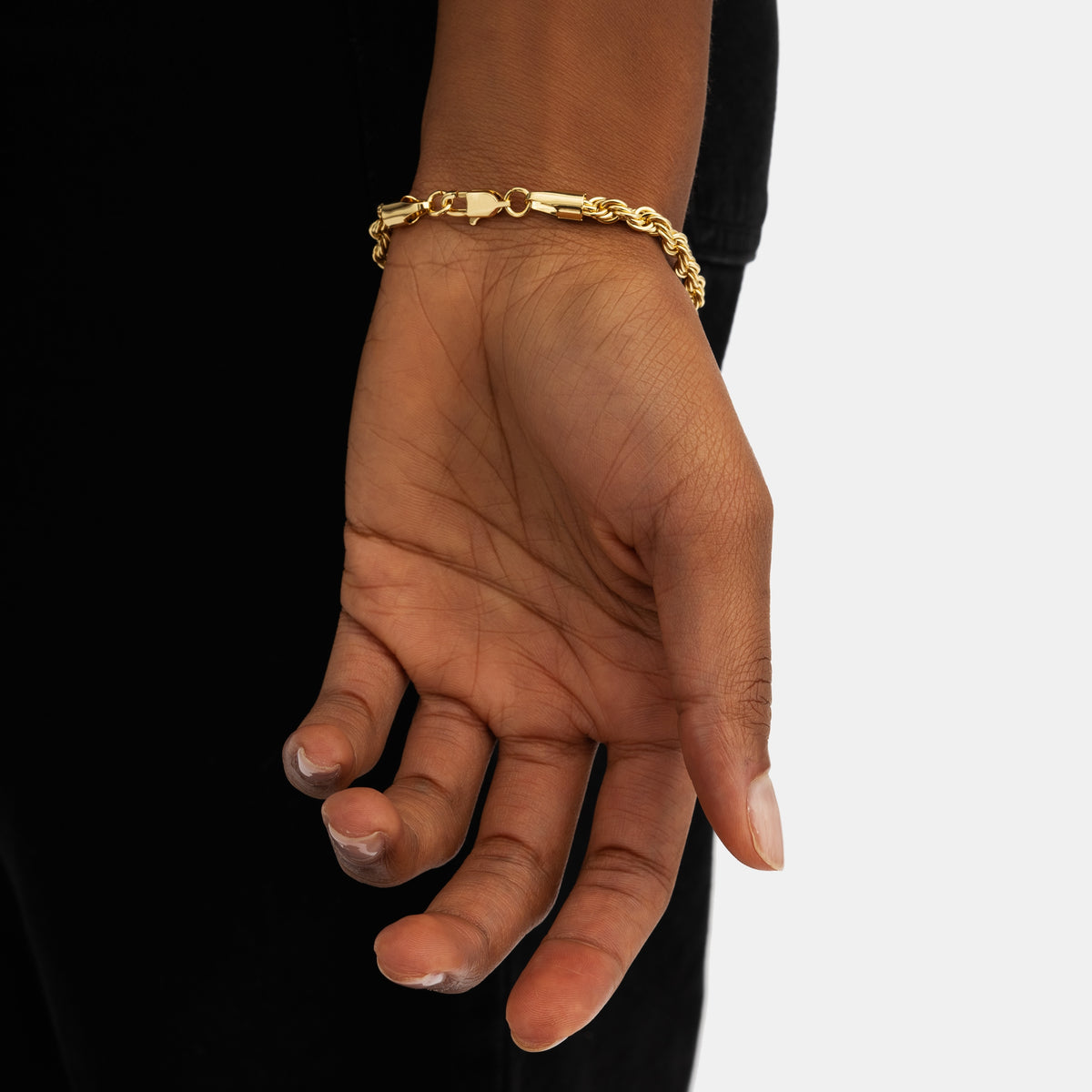 5mm Rope Bracelet 18k Gold