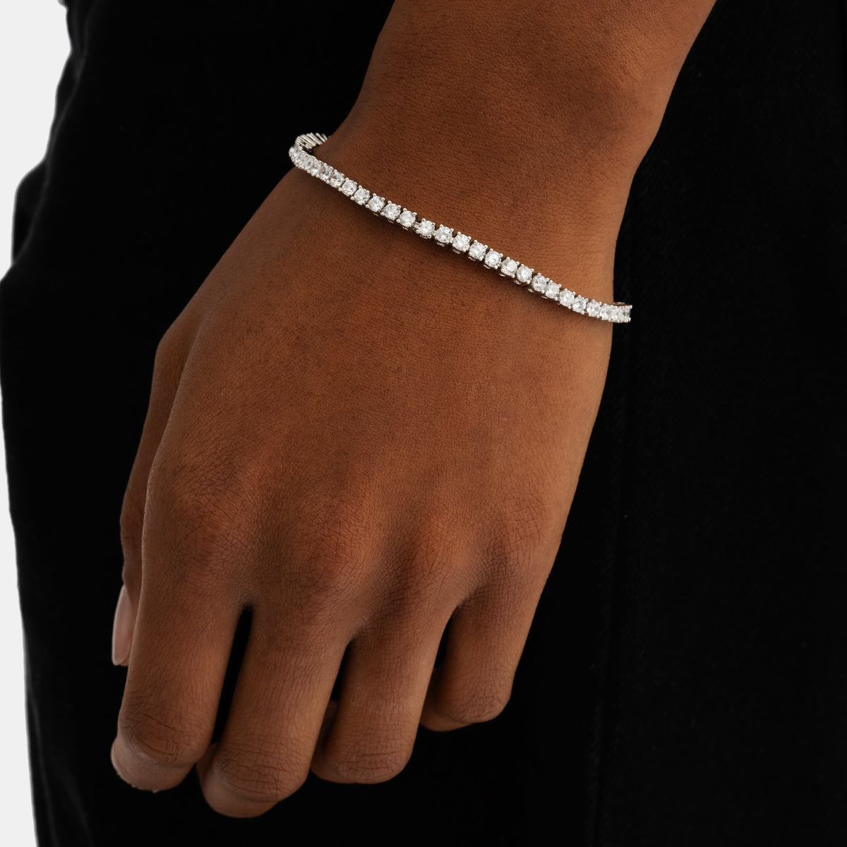 3mm Tennis Bracelet White Gold