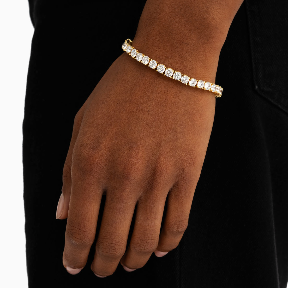 5mm Tennis Bracelet 18k Gold