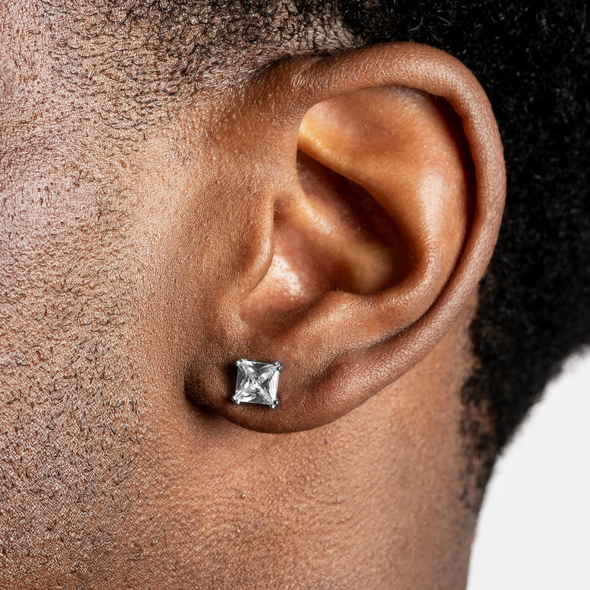 Moissanite Princess Cut Earrings