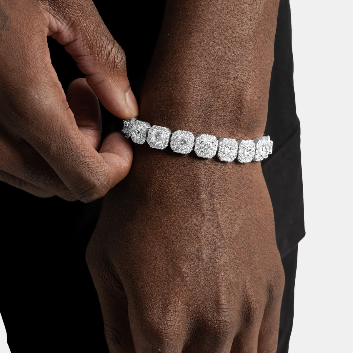 Cluster Tennis Bracelet