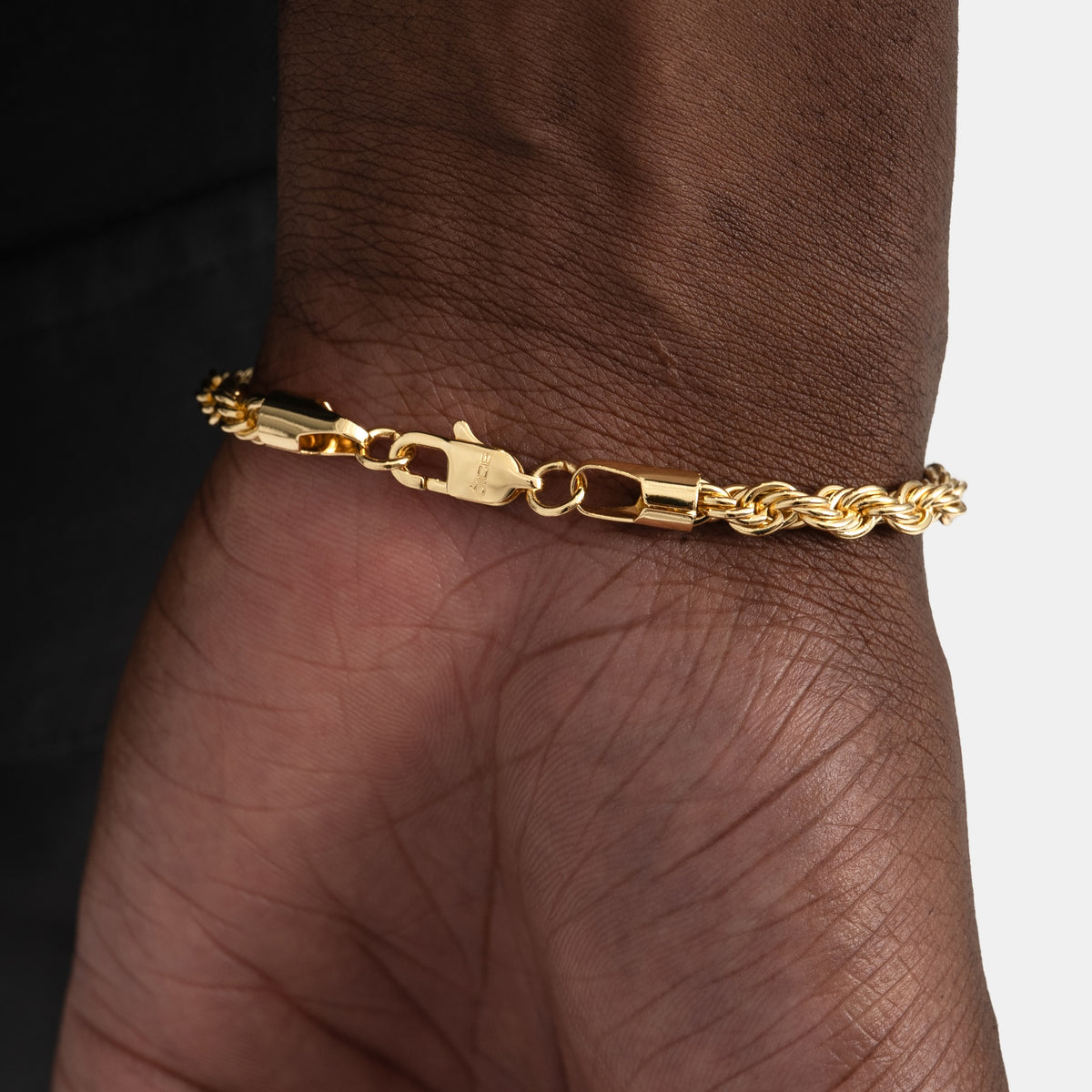 5mm Rope Bracelet 18k Gold
