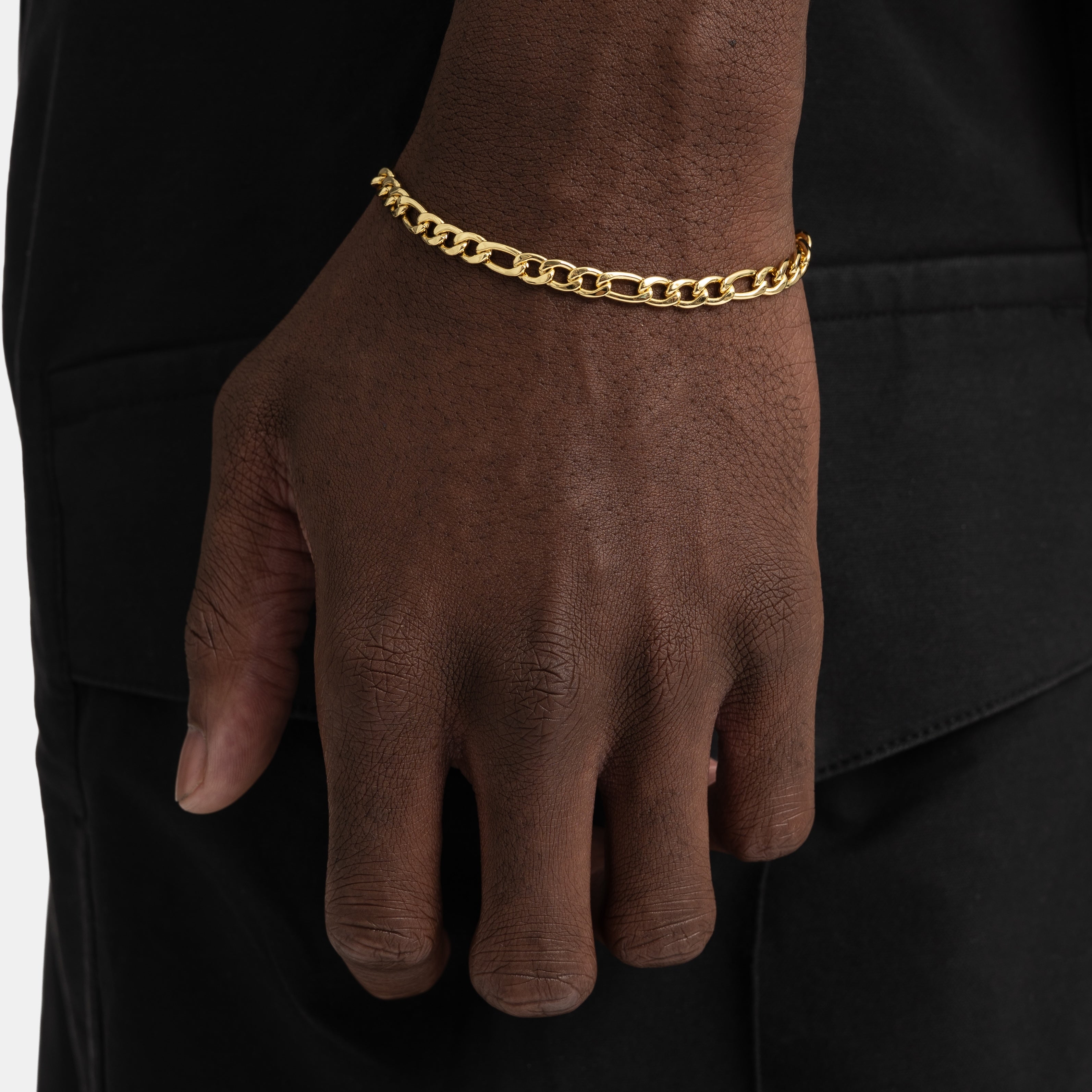 Figaro Bracelet Gold - 6 ICE