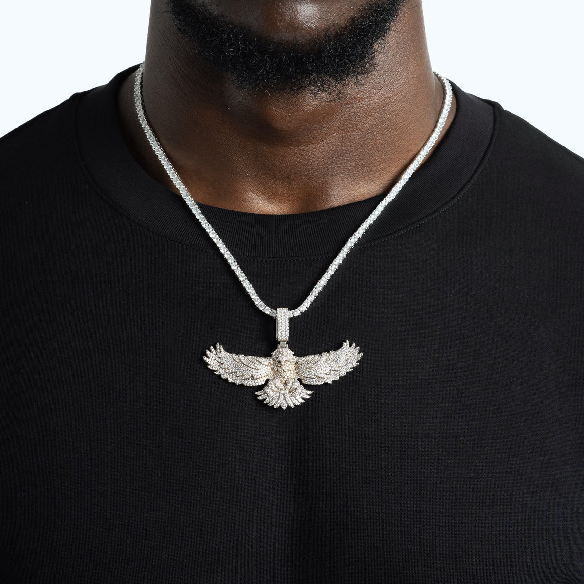 Eagle Pendant S925 Moissanite
