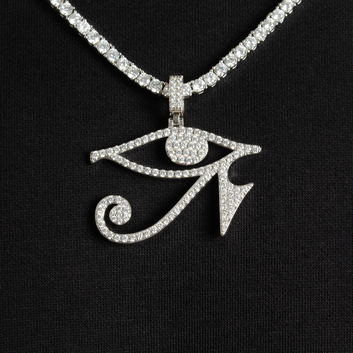 Eye of Horus Moissanite Pendant