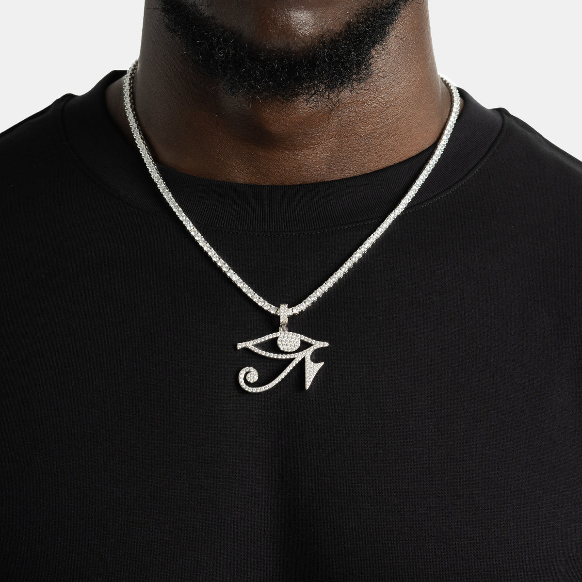 Eye of Horus Moissanite Pendant