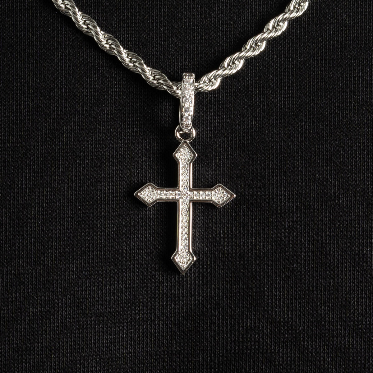 Micro Celtic Cross Pendant S925 Moissanite