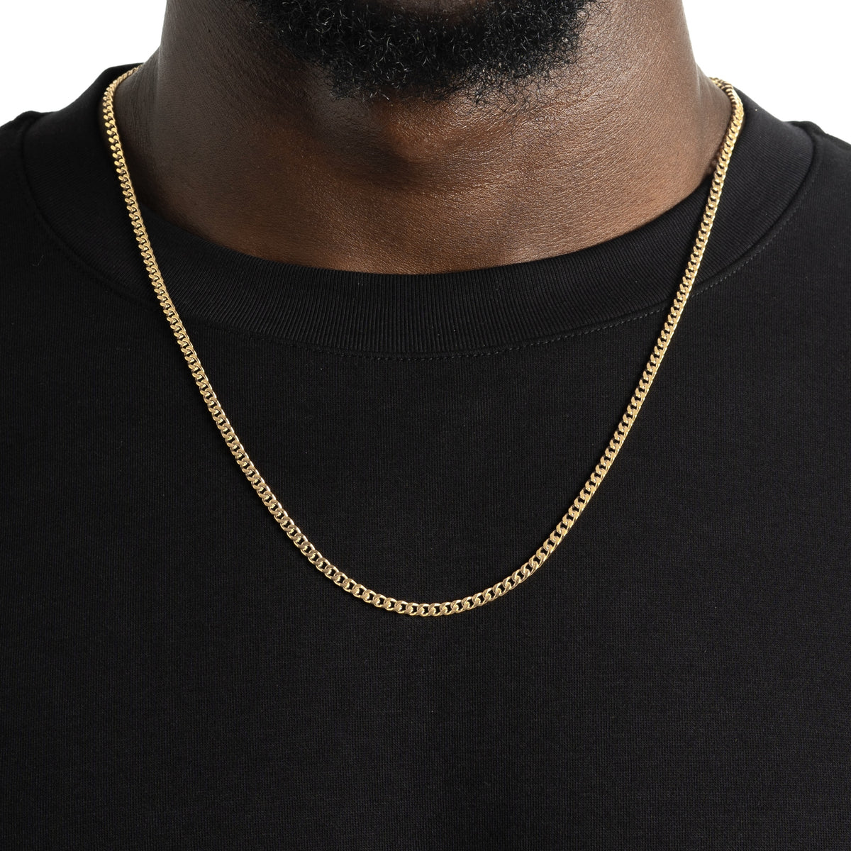 3mm Miami Cuban Chain 18k Gold