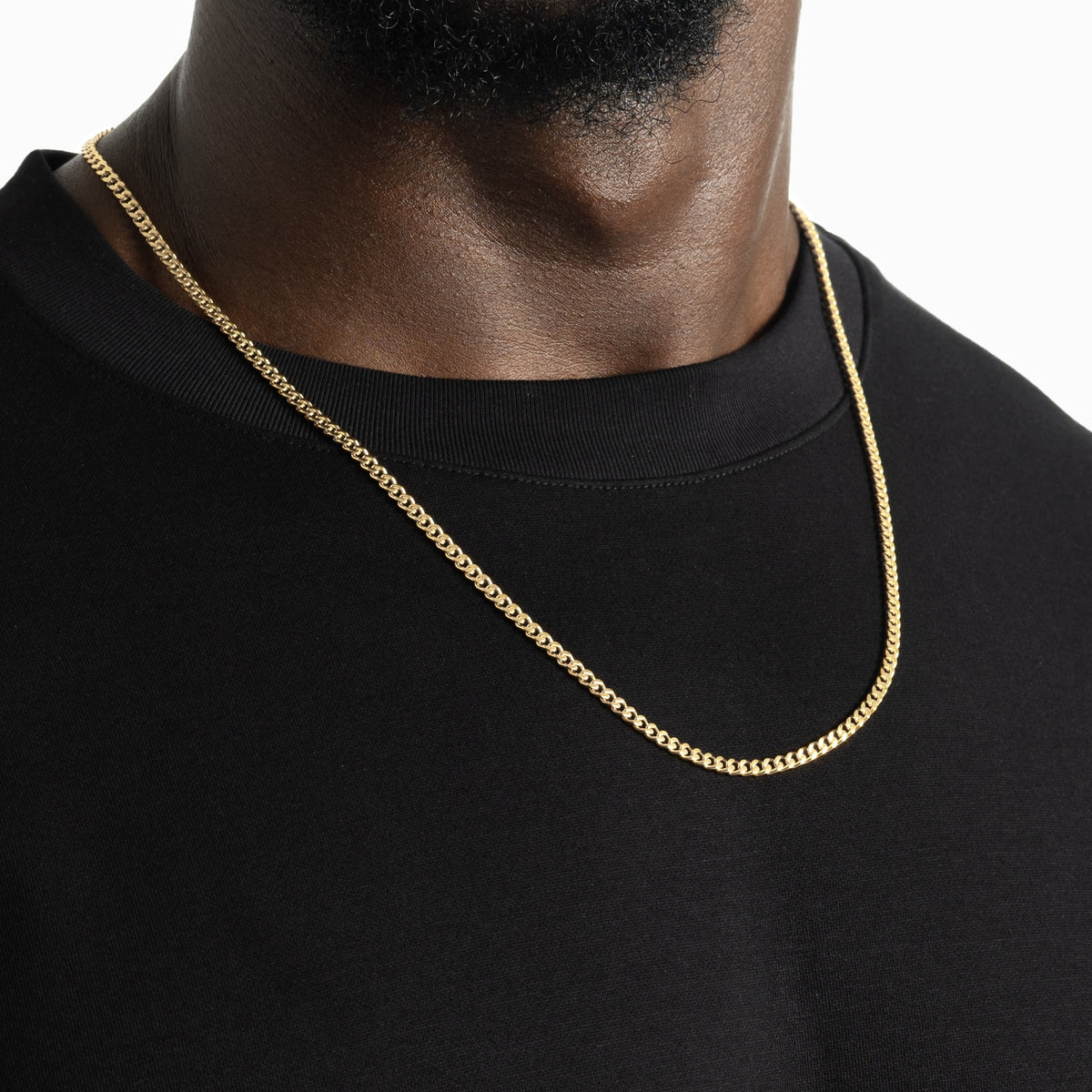 3mm Miami Cuban Chain 18k Gold