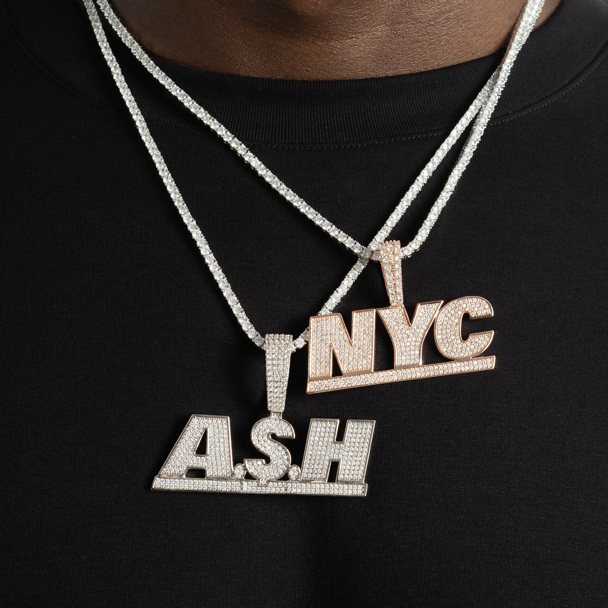 Custom City Letter Pendant