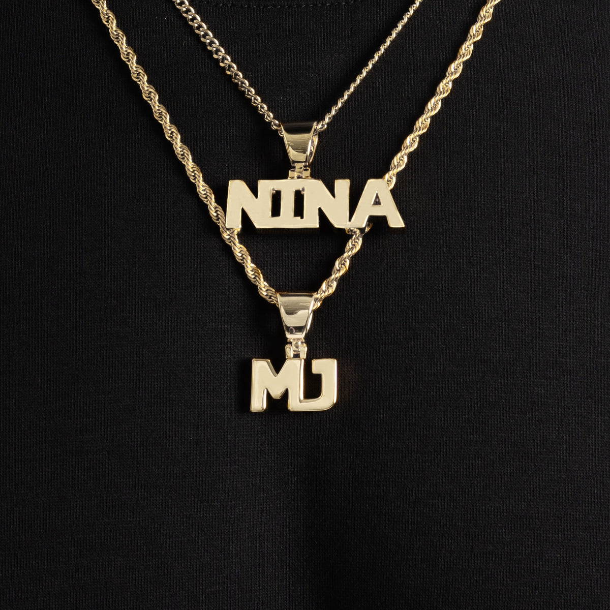 Plain Custom Letter Pendant