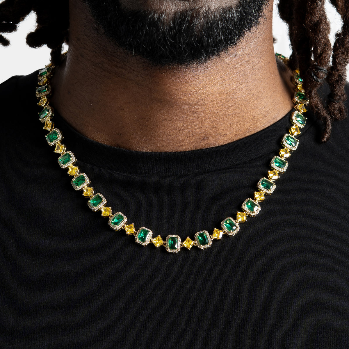 Emerald Canary Chain Gold