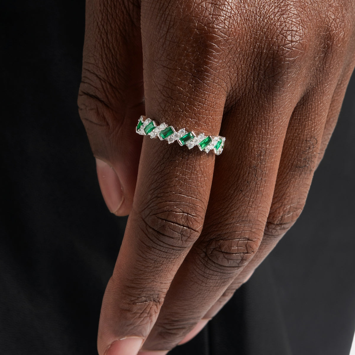 Emerald Green Ice Ring