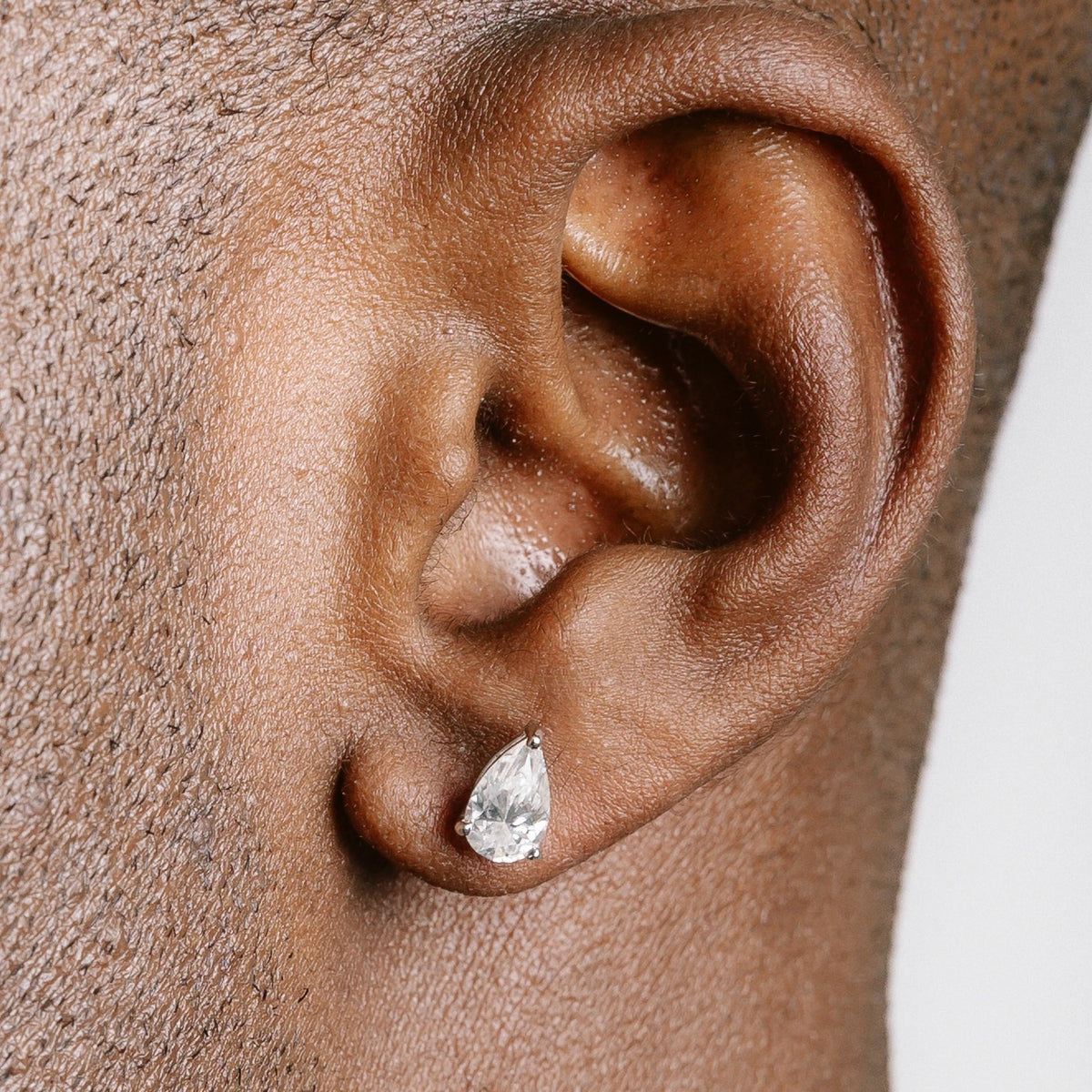 Pear Cut Earrings S925 Moissanite