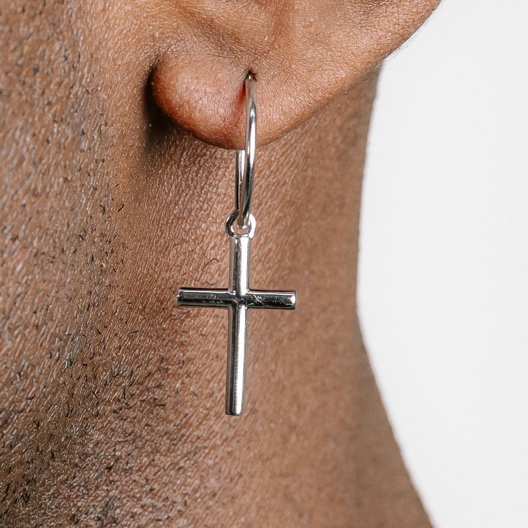 Fashion cross earrings boys