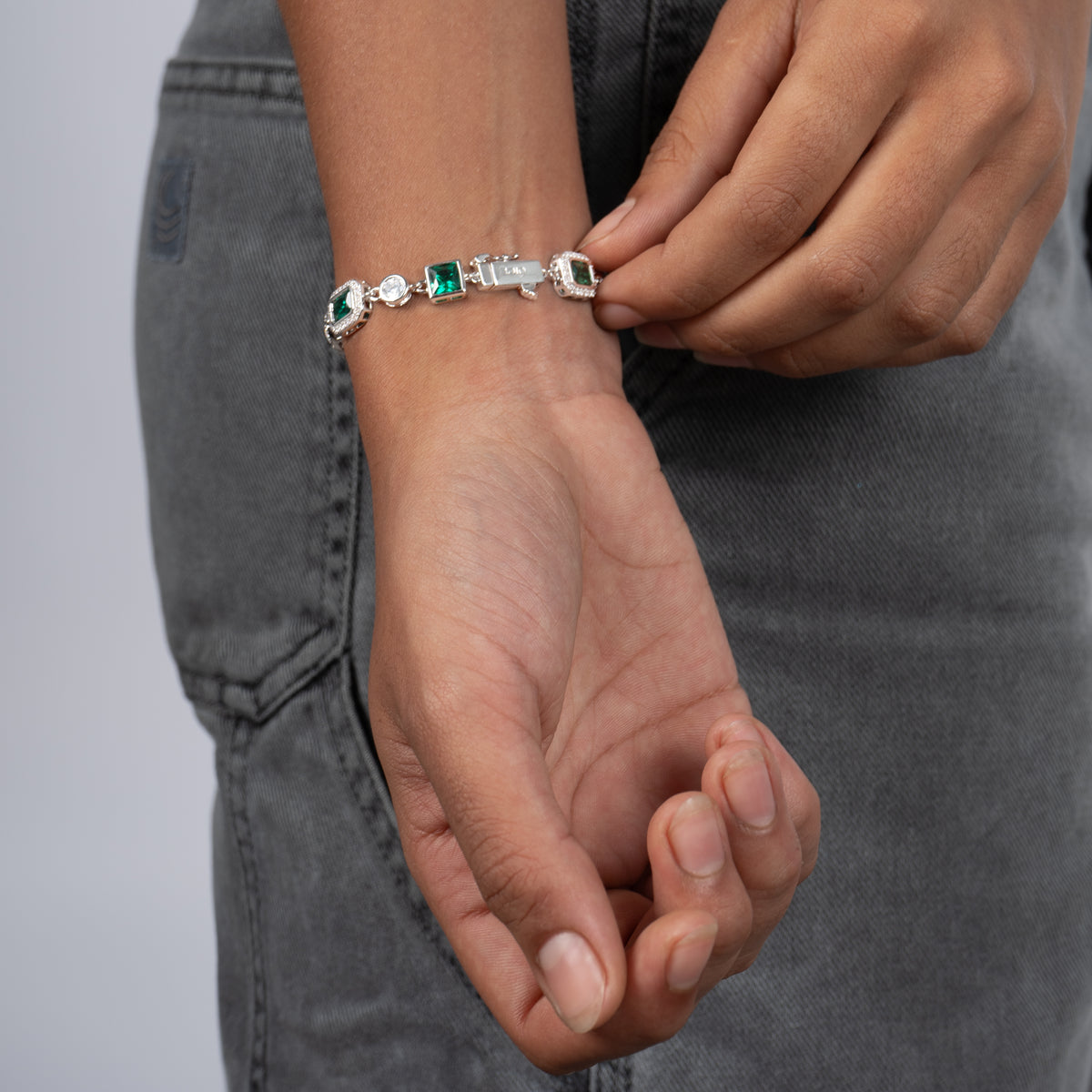 Opal Green Gemstone Bracelet