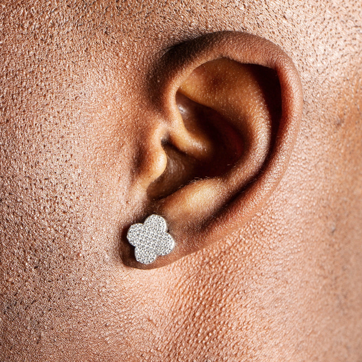 Iced Clover Earrings