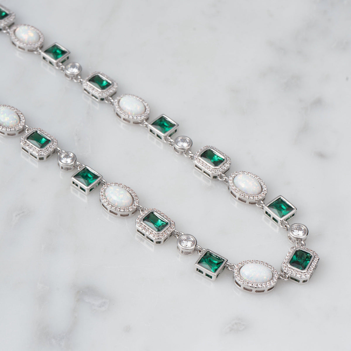 Opal Green Gemstone Chain