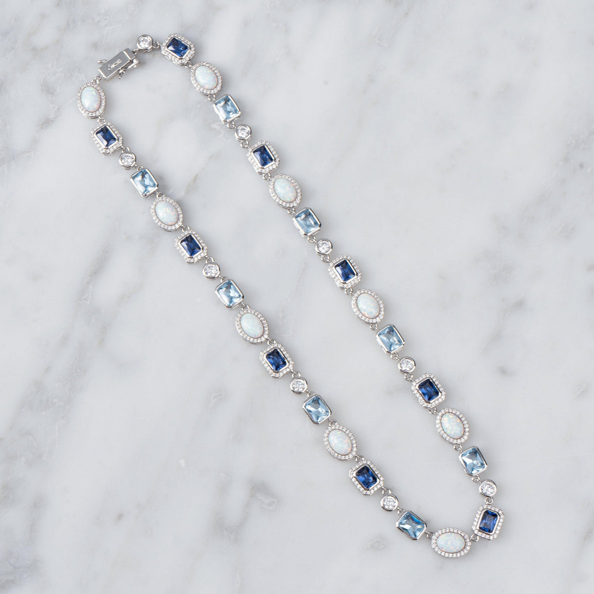 Opal Blue Gemstone Chain