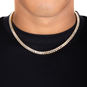 Clarissa Rhinestone Chain Tennis Necklace - NFL6BGCRY