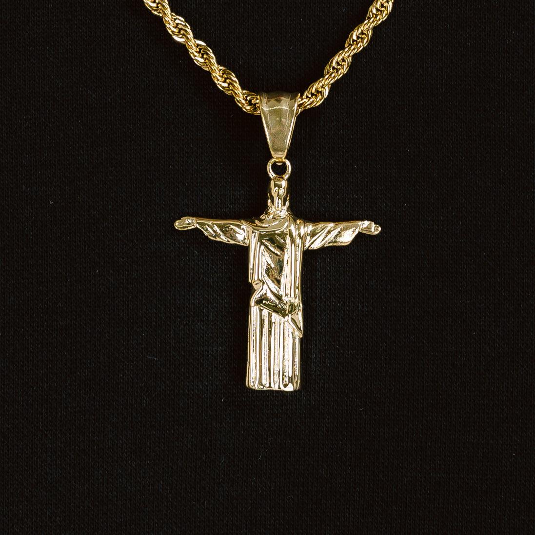 Christ The Redeemer Pendant Gold