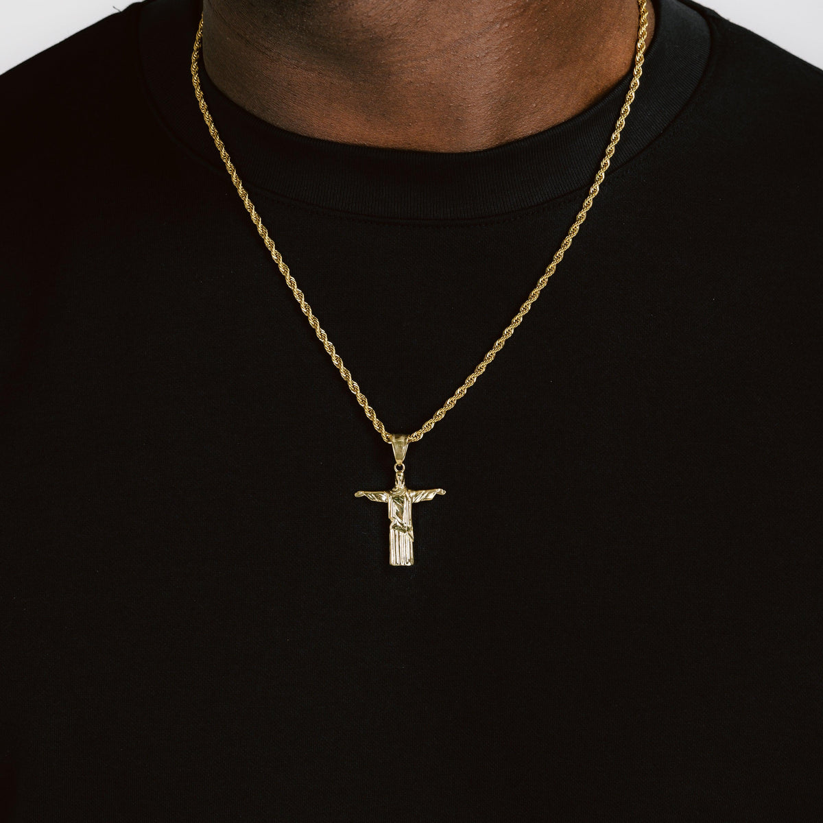 Christ The Redeemer Pendant Gold