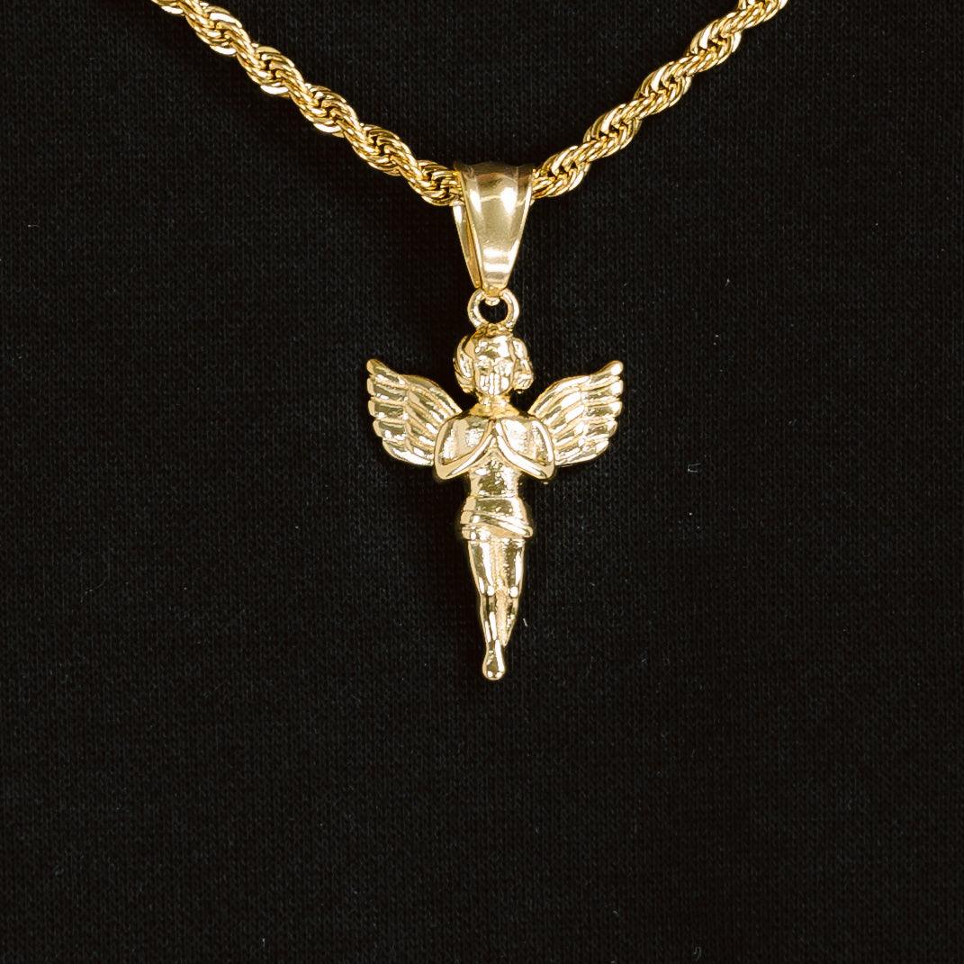 Baby Angel Pendant Gold