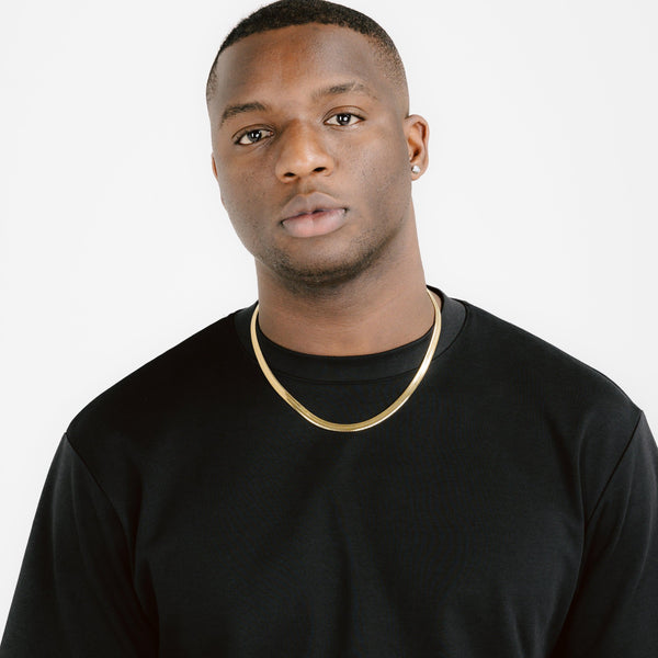 6mm Herringbone Chain 18k Gold | 6 ICE, LLC