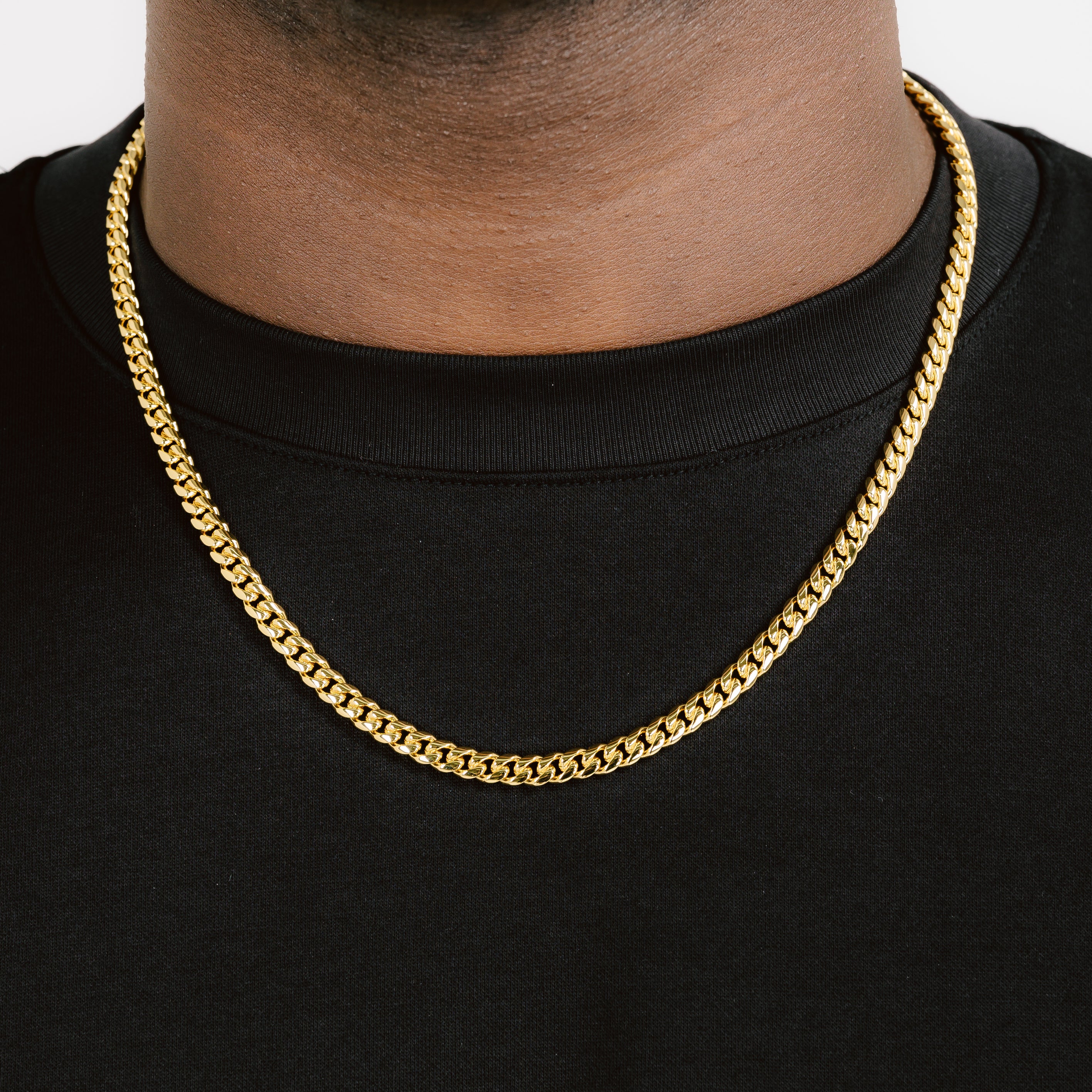 Rope Chain 3mm 18K Gold 18-22 Adjustable