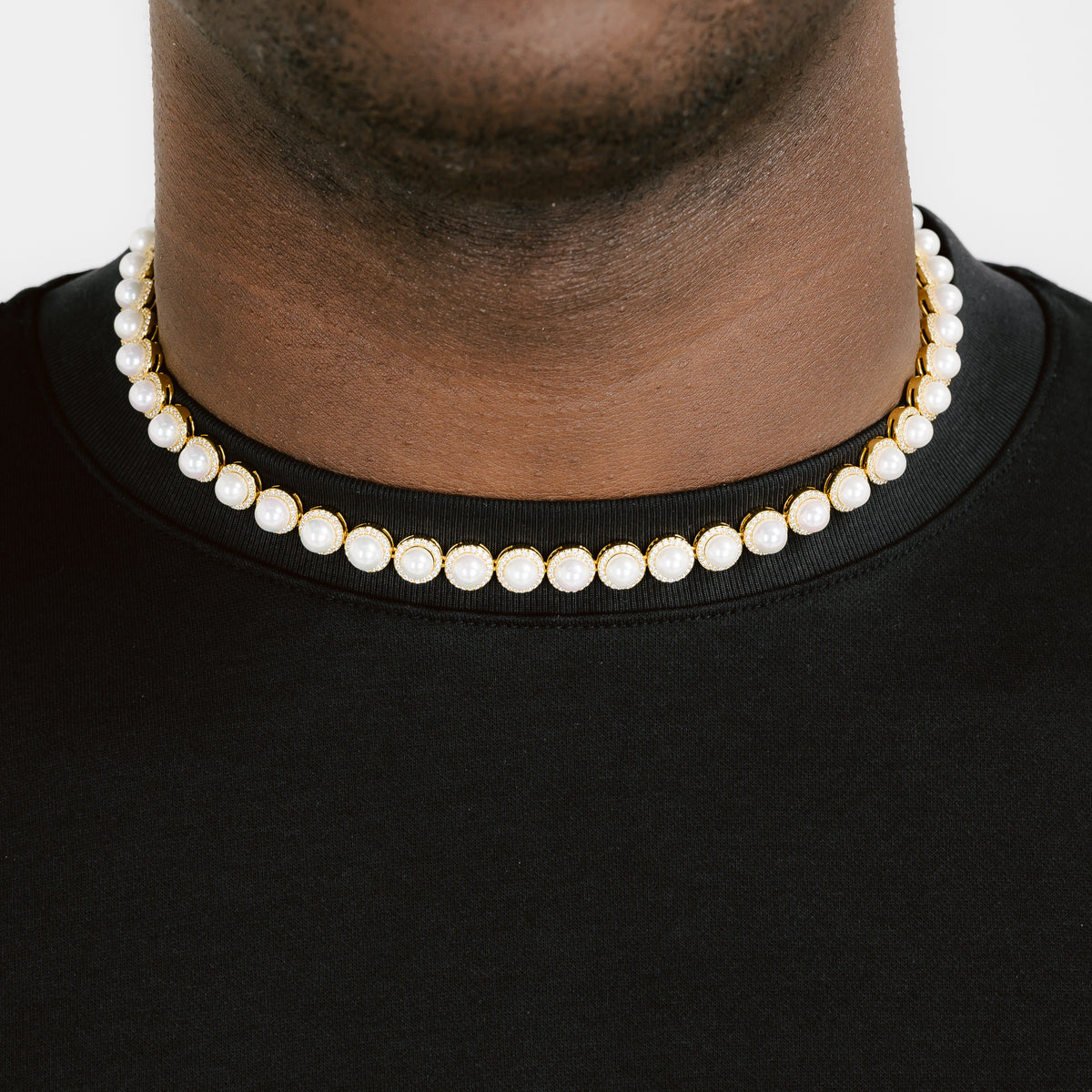 Clustered Pearl Chain 18k Gold