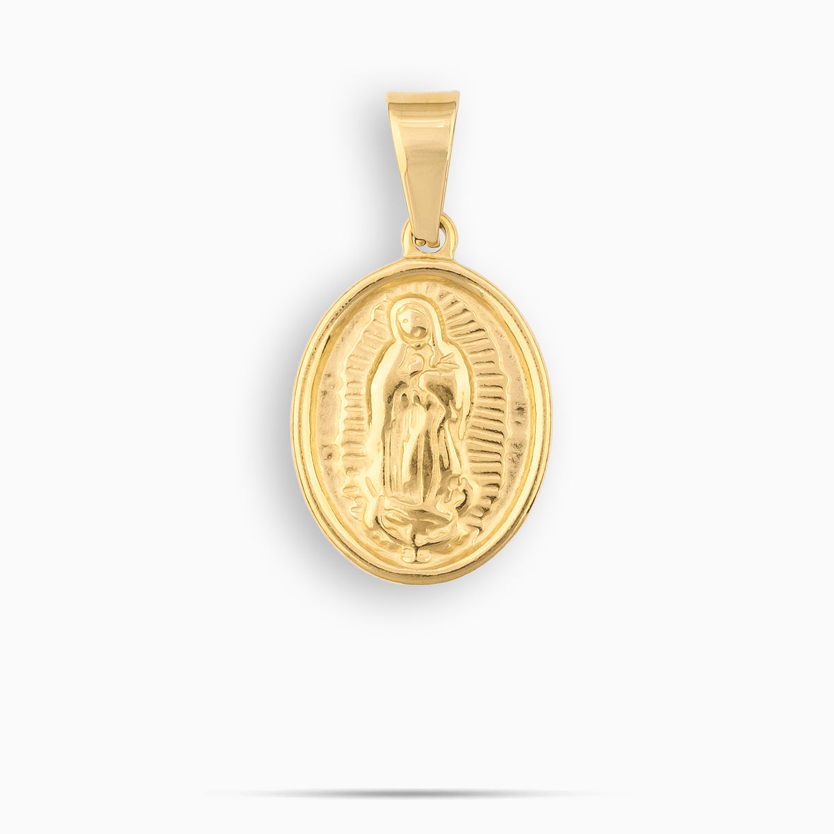 Virgin Mary Pendant Gold