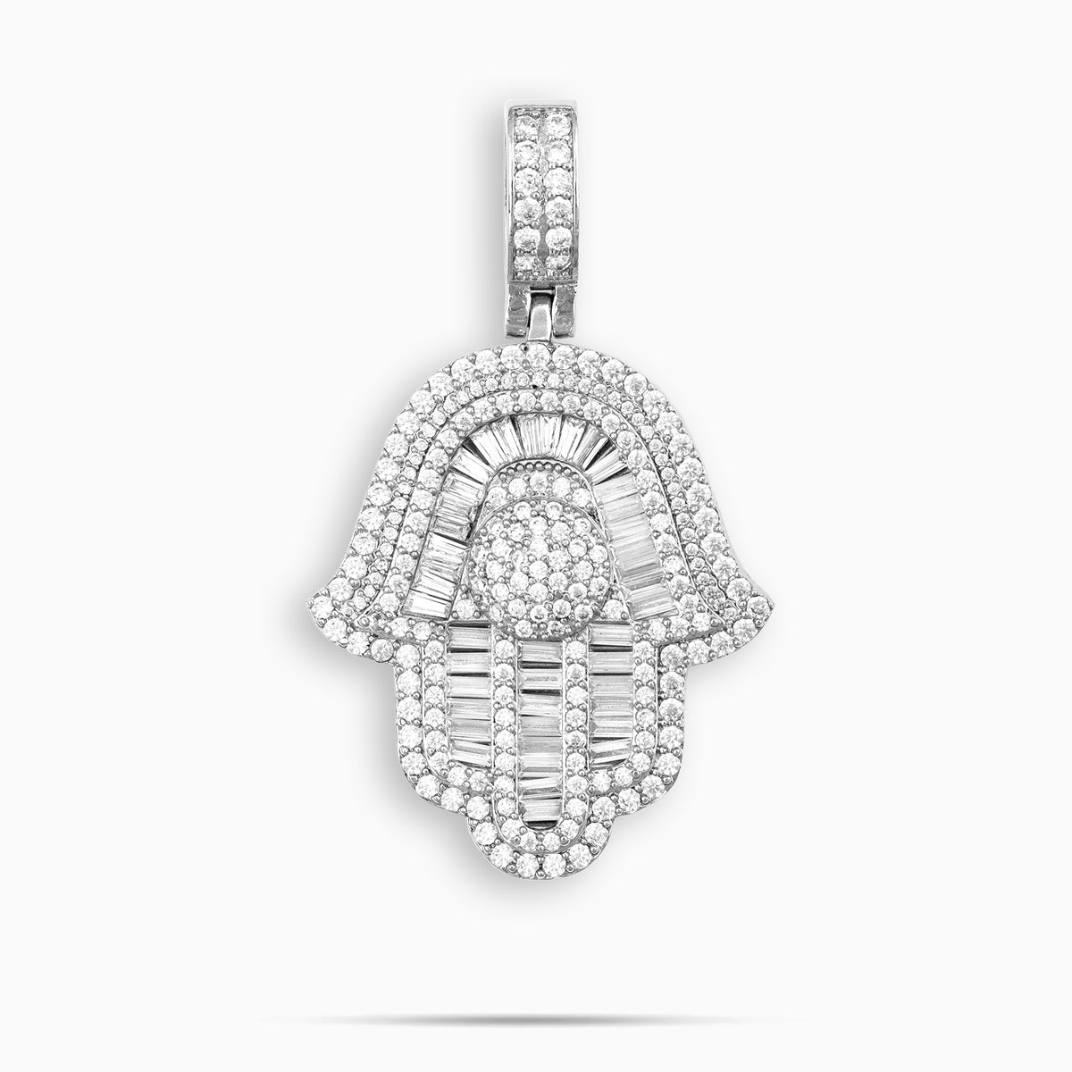 Baguette Hamsa Pendant