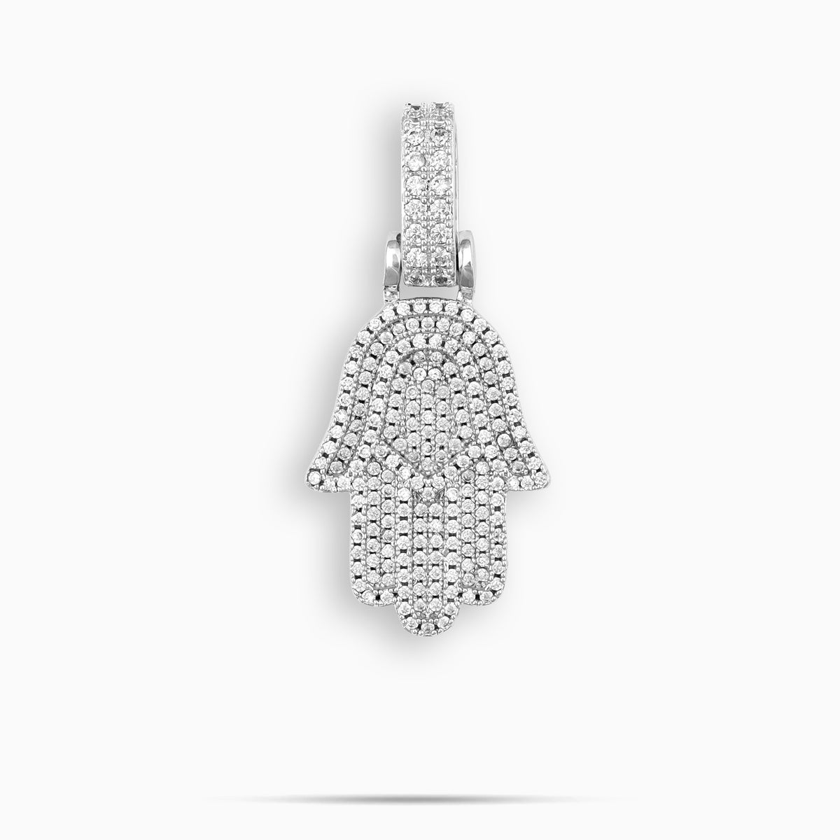 Moissanite Hamsa Pendant
