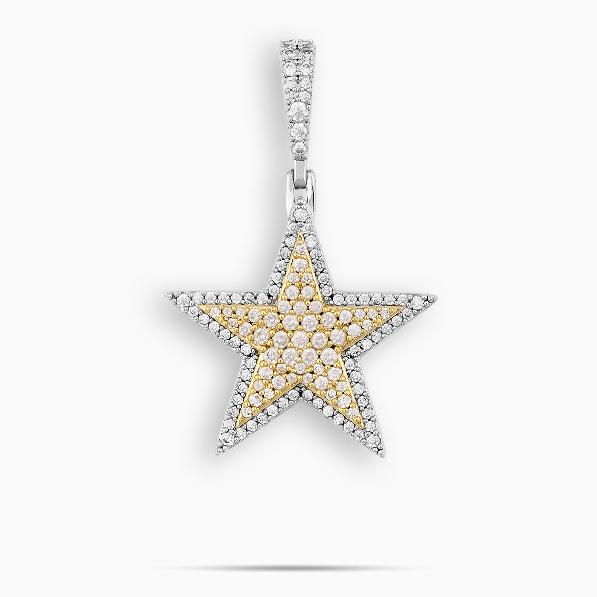 Star Pendant Two Tone