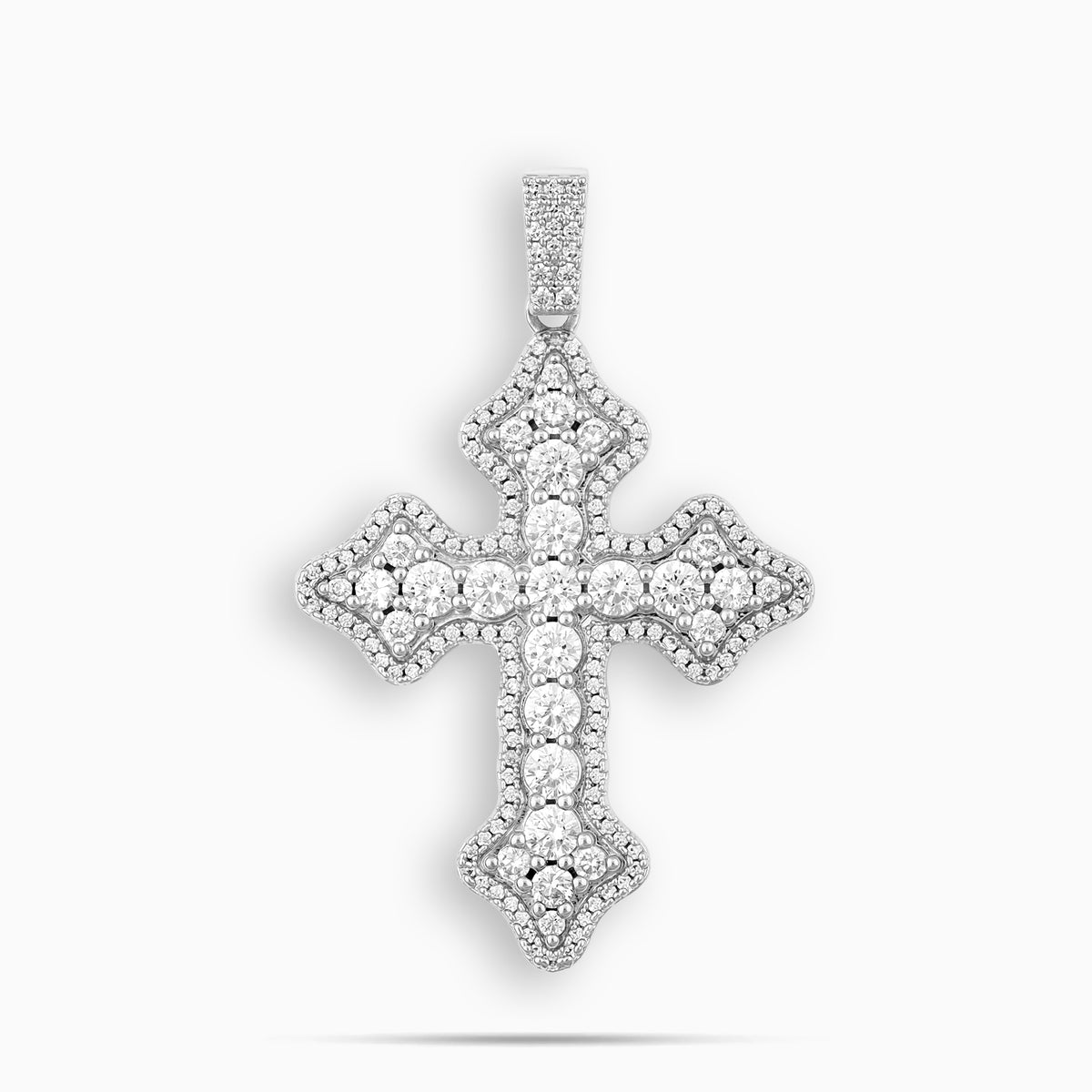 Clustered Cross Pendant