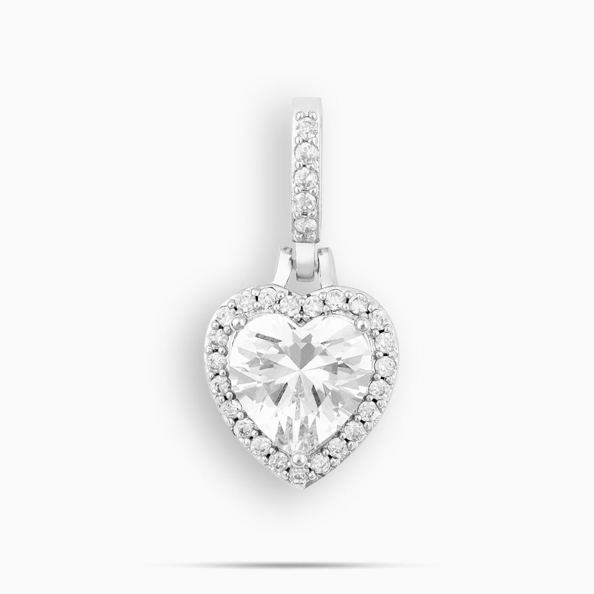 Clustered Heart Cut Pendant