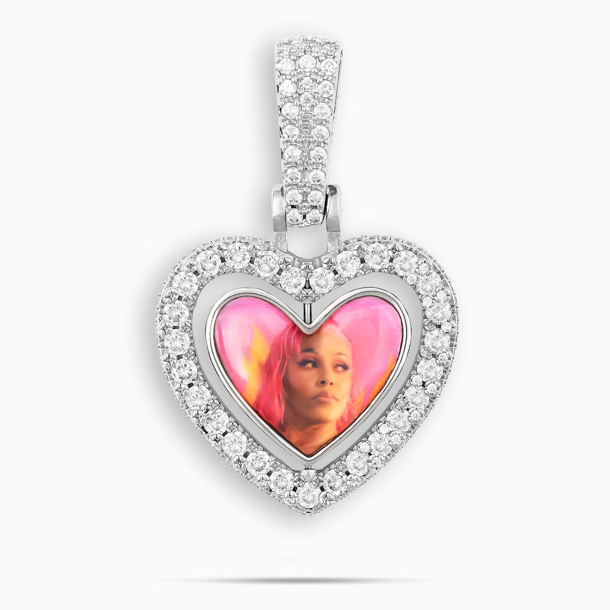 Spinning Heart Custom Picture Pendant