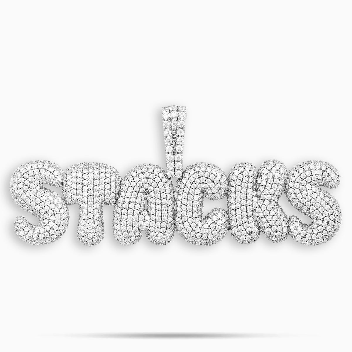 Bubble Letter Custom Pendant