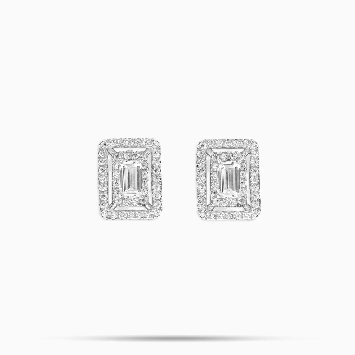 Emerald Clustered Earrings