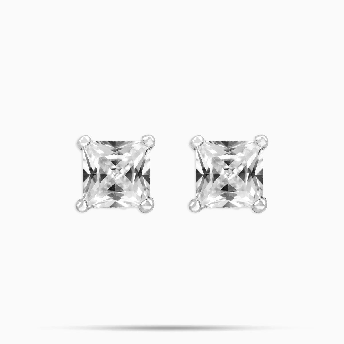 Moissanite Princess Cut Earrings