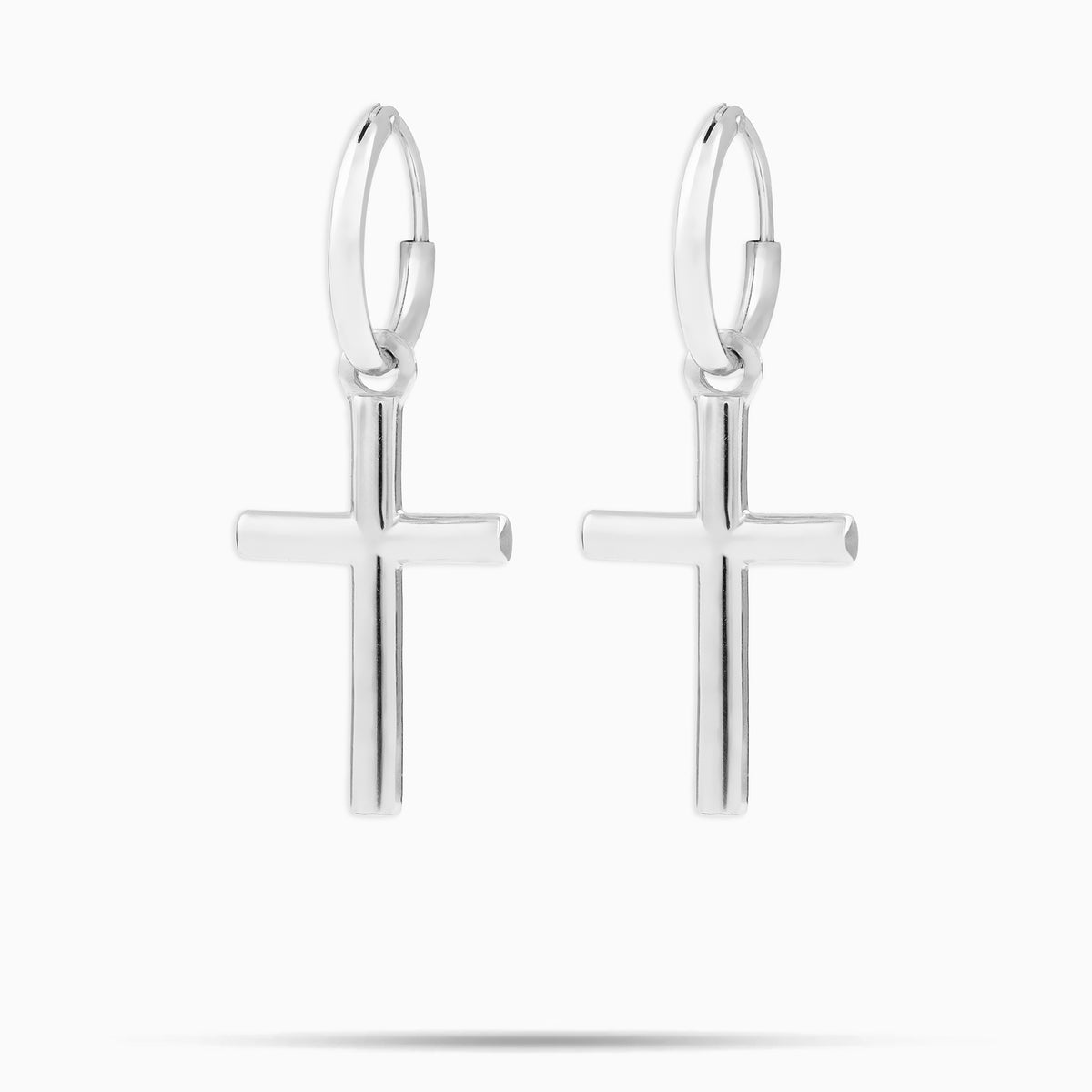 Silver Cross Earrings