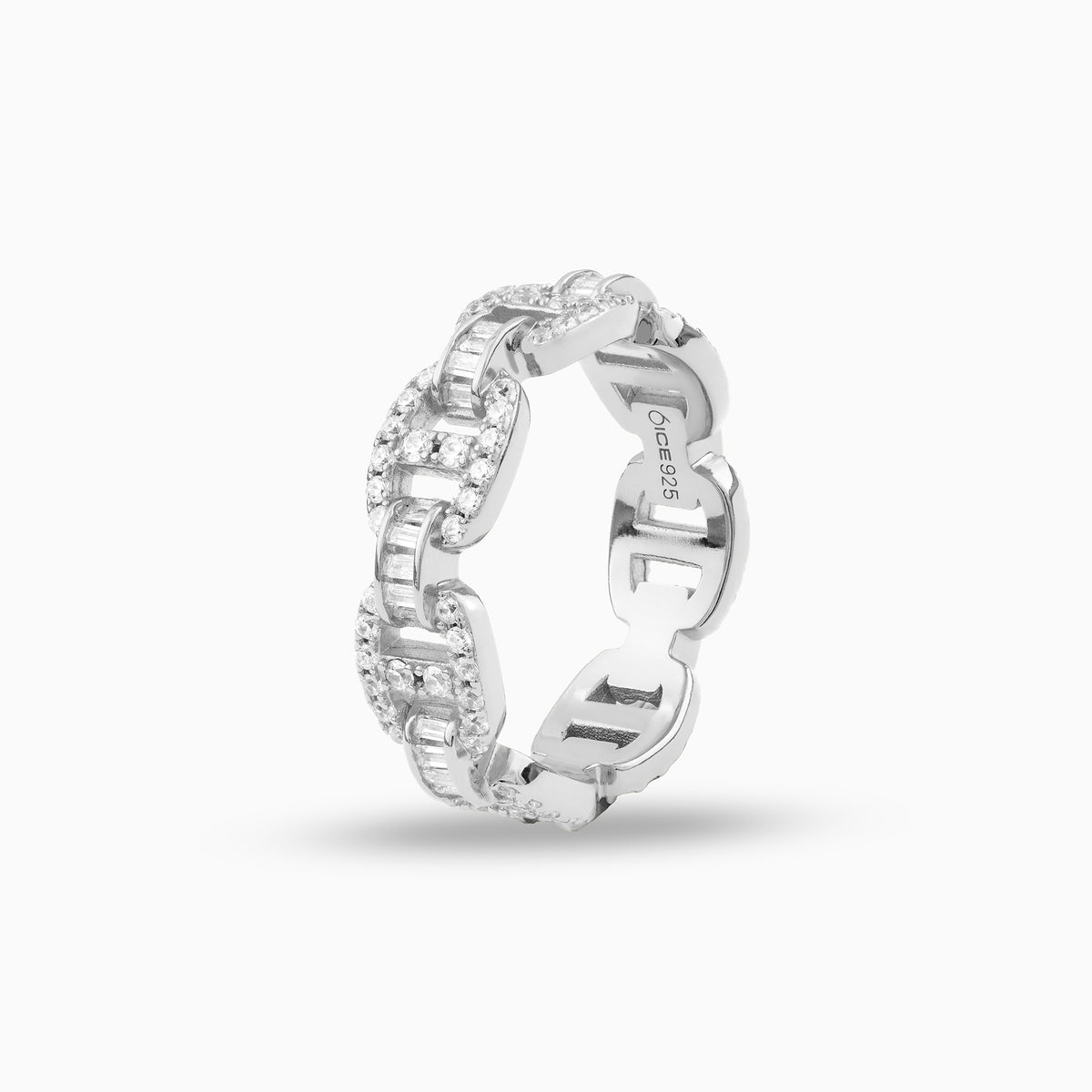 Moissanite Baguette Mariner Ring